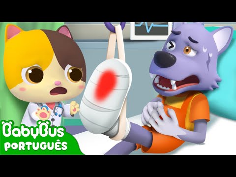 Ops, O Lobo Se Machucou | Canção do Doutor | Desenho Infantil | Música Infantil | BabyBus Português