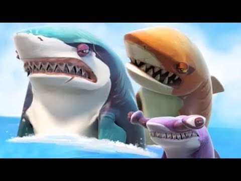 Hungry Shark World - Great White vs Tiger vs Hammerhead