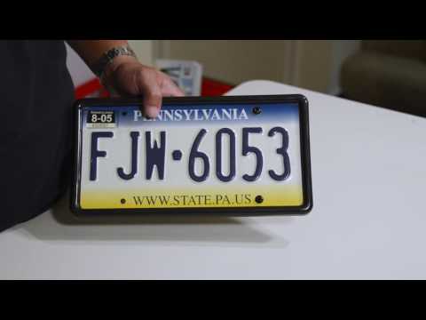 PLATEGUARD Tabless License Plate Frame - How To Install - By Carshow Automotive Products®