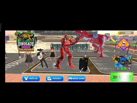 Dino Robot Car Transform Game