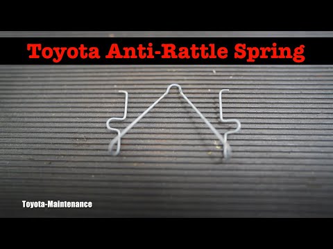Toyota anti-rattle spring
