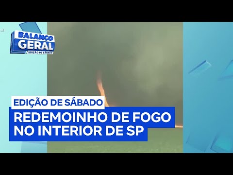 Redemoinho de fogo no interior de SP atinge parte de terreno da Força Aérea Brasileira