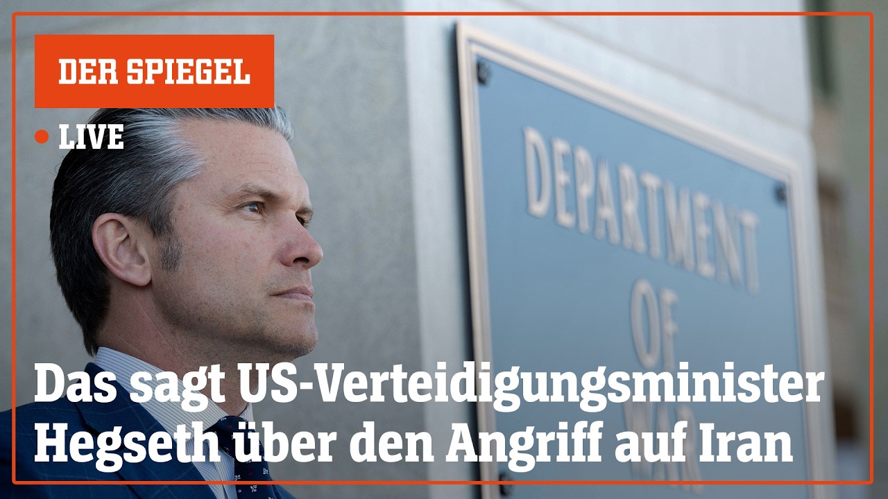 Livestream: Das sagt US-Verteidigungsminister Hegseth zum Angriff auf Iran| DER SPIEGEL