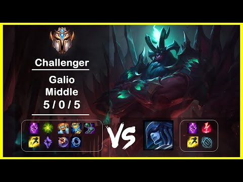 KR Challenger Replays Middle Galio vs Lissandra Ep.3941