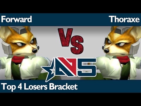 AB5 Melee - Forward (Fox) vs Thoraxe (Fox,Marth) - Top 4 Losers