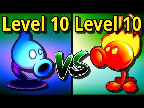 Premium Plants - Shadow Peashooter 10 vs Fire Peashooter 10 Levels