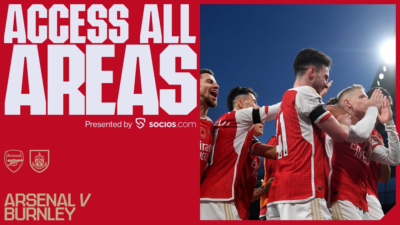 ACCESS ALL AREAS | Arsenal 3-1 Burnley | Behind the scenes, unseen angles, Zinny's scissor kick!