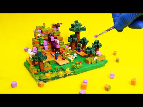 Making Tiny Minecraft Java And Bedrock - 1.18 | Polymer Clay