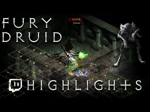 7500 Health Uber Tristram Fury Druid Run - Twitch Highlight - Diablo 2
