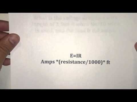 Calculating voltage drop