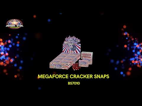 MEGAFORCE CRACKER SNAPS BS7010 BRIGHT STAR FIREWORKS 2021 NEW ITEMS