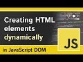 Document.createElement() - Javascript DOM Document.createElement() - Javascript DOM