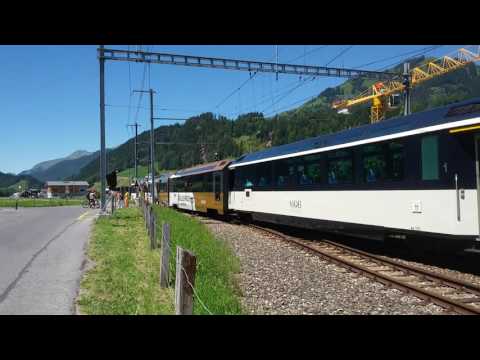 Mob train en arrivée a Sannen