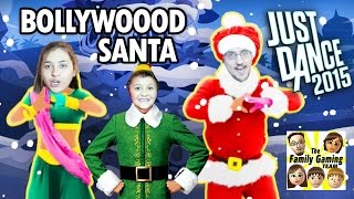 Lets Play Just Dance 2015! Santa Bollywood CHRISTMAS TREE w/ Mike, Mom & Dad