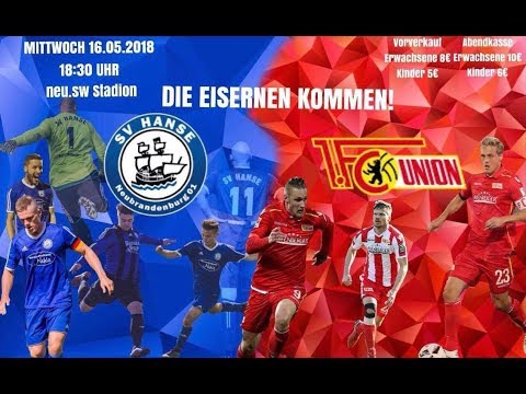 16.05.2018 // Freundschaftsspiel:  SV Hanse Neubrandenburg 01 - 1 FC Union Berlin 0:11 (0:5)
