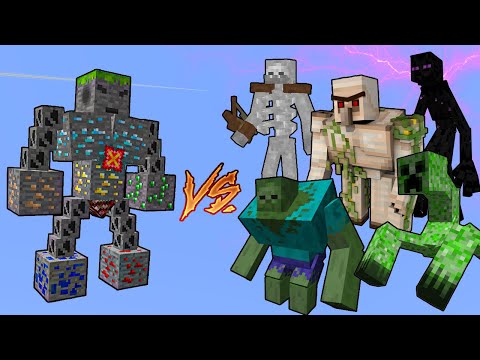 Ores Boss Vs. Mutant Monsters in Minecraft