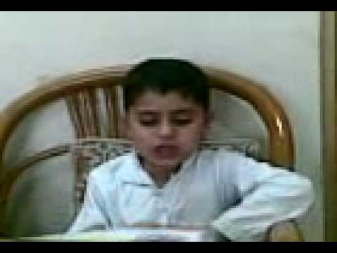 Azhar Balouch son Zargham Khan sharing poem to uncles