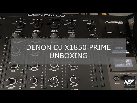 Denon DJ X1850 Prime 4 Channel Digital DJ Mixer Unboxing