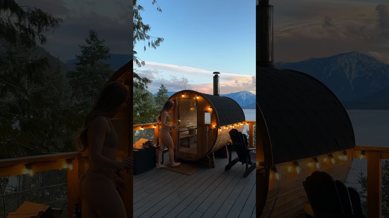 Cozy cabin getaways at Kootenay Lakehouse Retreats 🌲🪵 #cabin #cabinlife #retreat #sauna #getaway