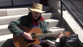 Doug Seegers singing Angie&#39;s Song outside Ryman Nashville TN 140313