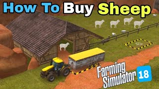 Fs18 | How To Buy Sheep in Farming simulator 18 Gameplay | Timelapes |