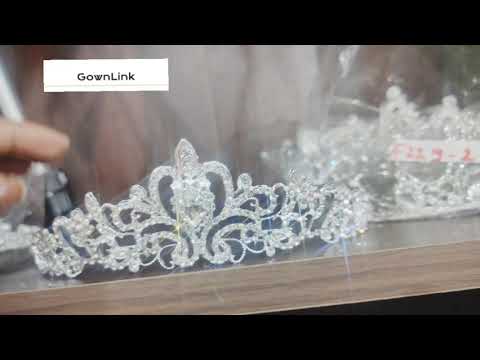 White imported Christian Bride Hair Crown