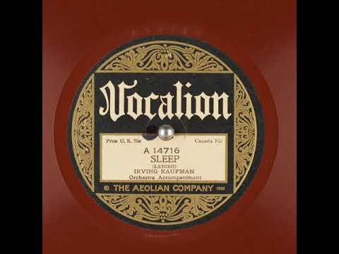 Sleep Irving kaufman; lebieg 1923