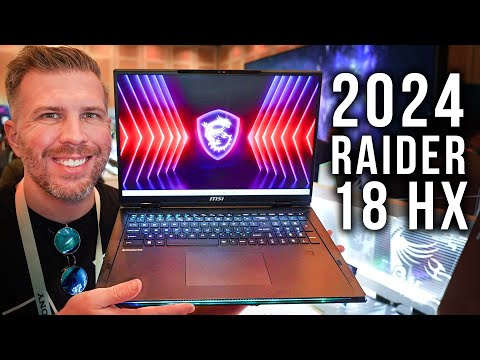 video - MSI Raider 18 HX, i9-14900HX, RTX 4080, 32-128 GB DDR5, UHD+ 120 hz