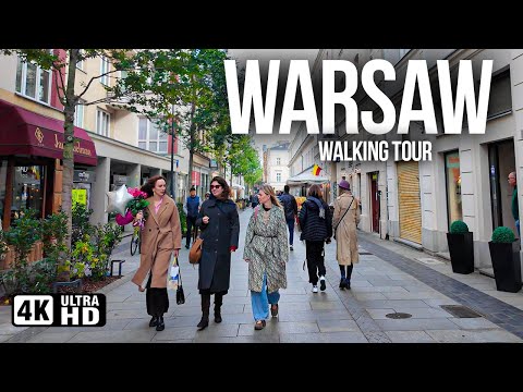 WARSAW, Poland 🇵🇱 The Rising City of Europe | 4K Walking Tour