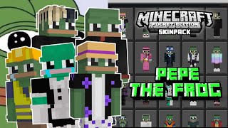 The Frog PEPE Univers Skinpack Minecraft bedrock