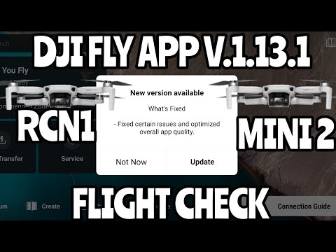 DJI Fly App Update 1.13.1. Mini 2,RCN1 Controller. Quick Flight Test. Reception And Signal Drop Test