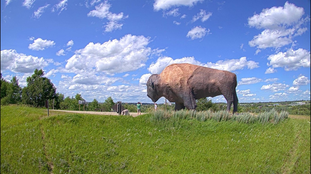 Live webcam view of World's Largest Buffalo Monument