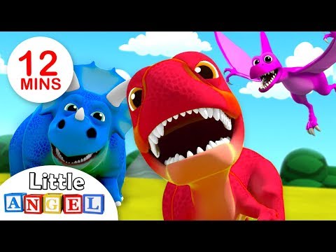 Les Dinosaures, BINGO, Bébé Requin et Gipsy | Comptines par Little Angel - Français