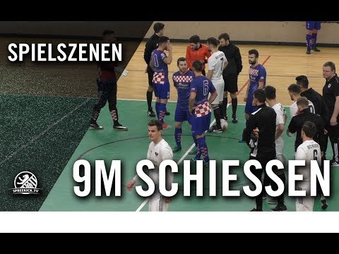 Neunmeterschießen | S. D. Croatia - BFC Preussen (Halbfinale, Berlin-Liga-Hallenturnier)