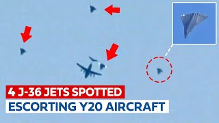 4 J-36 Jets Spotted with Y-20 Aircraft - What's REALLY Going On?