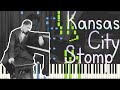 Jelly Roll Morton - Kansas City Stomp 1938 (Classic Jazz Piano Synthesia) [Library of Congress]