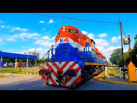 [4K] Tren vacio de NCA con destino a General Deheza pasando por Marcos Juárez!!!!!!