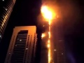 Fire rips through Dubai Torch skyscraper - YouTube