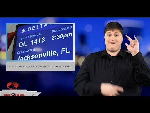 Delta changes policy on emotional support animals (ASL - 12.13.18)