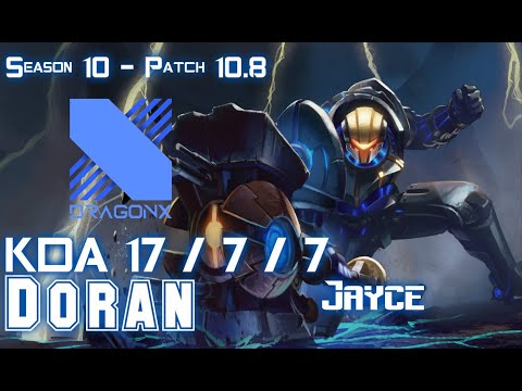 DRX Doran JAYCE vs PANTHEON Top - Patch 10.8 KR Ranked