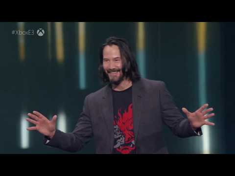 Cyberpunk 2077 Keanu Reeves at E3 2019 Xbox Conference