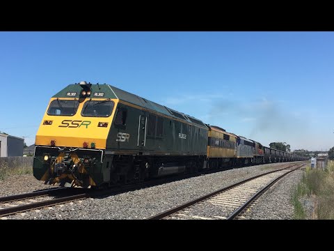 BRM Class in Victoria! RL Class, 2 streamliners & BRM Class on a Grain & 2 VR Locos on the Up Dooen!