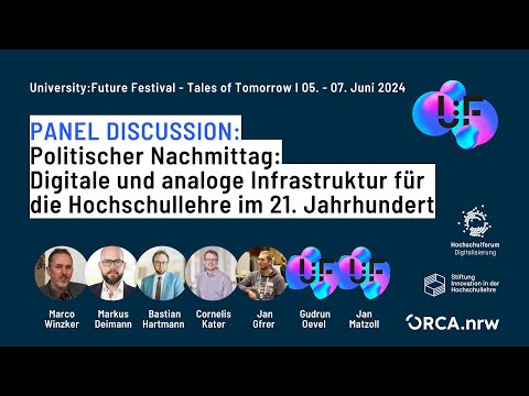 Politischer Nachmittag: Digitale und analoge Infrastruktur für die Hochschullehre im 21. Jahrhundert