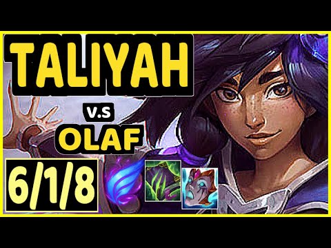 ELYOYA (TALIYAH) vs OLAF - 6/1/8 KDA JUNGLE CHALLENGER GAMEPLAY - EUW
