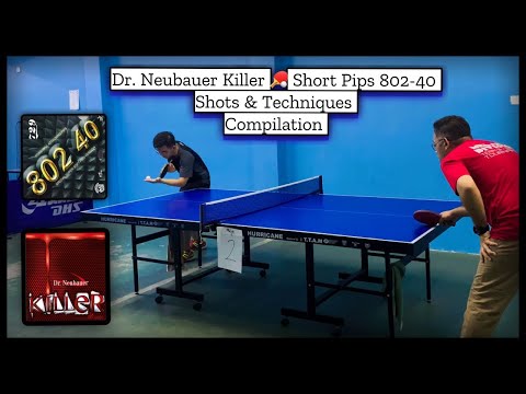 Dr. Neubauer Killer 🏓 Short Pips 802-40 : Shots & Techniques Compilation