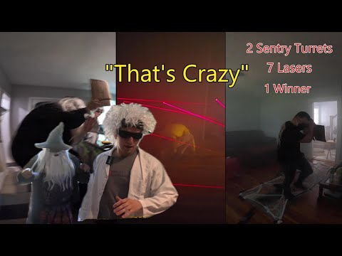 I Built an INSANE LASER ROOM with AUTONOMOUS SENTRY TURRETS