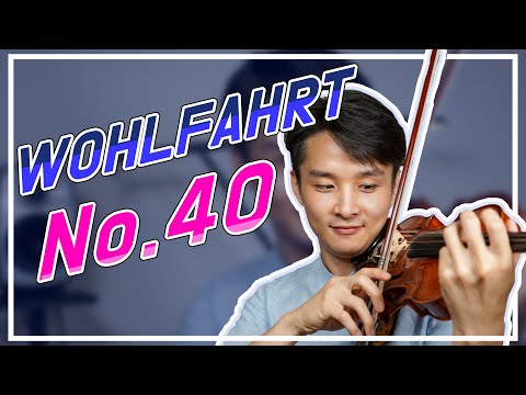 Wohlfahrt Violin Etude No.40 @bochankang  [High Quality Stereo Sound]