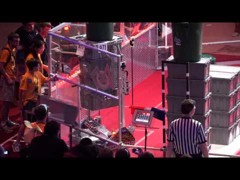 2015 FRC Championship St Louis, match #124 - FRC Team #971 Spartan Robotics