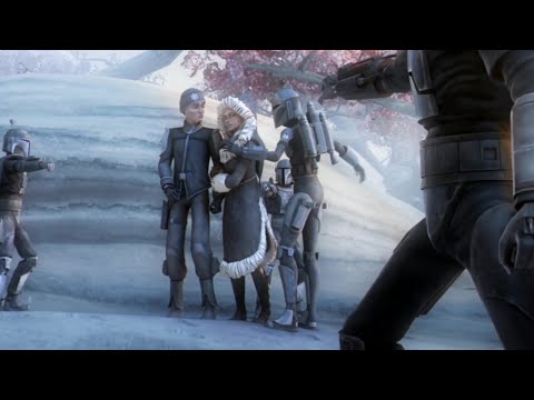 Bo Katan slaps Ahsoka