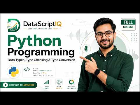 Python Data Types Type Checking Type Conversion Beginner To Advanced Full Course Datascriptiq